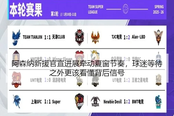 阿森纳新援官宣进展牵动夏窗节奏，球迷等待之外更该看懂背后信号